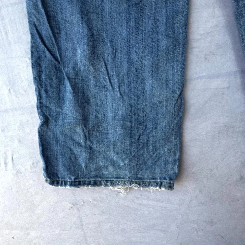 Vintage Old Navy Blue Jeans Men's 36x30 Blue Denim Cotton Wide Leg Loose Fit